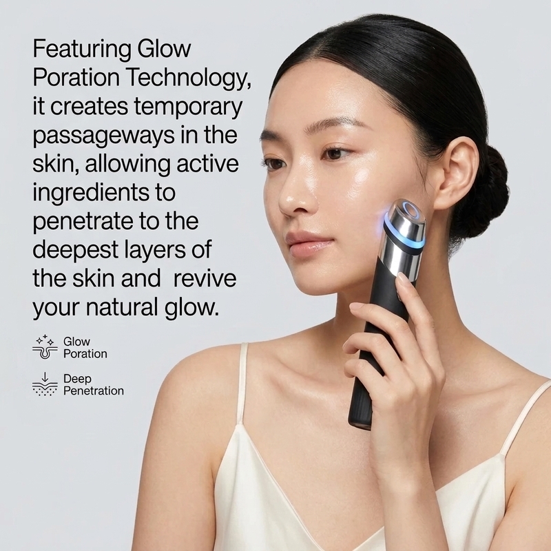 Glow Poration Technology Working Principle Closeup