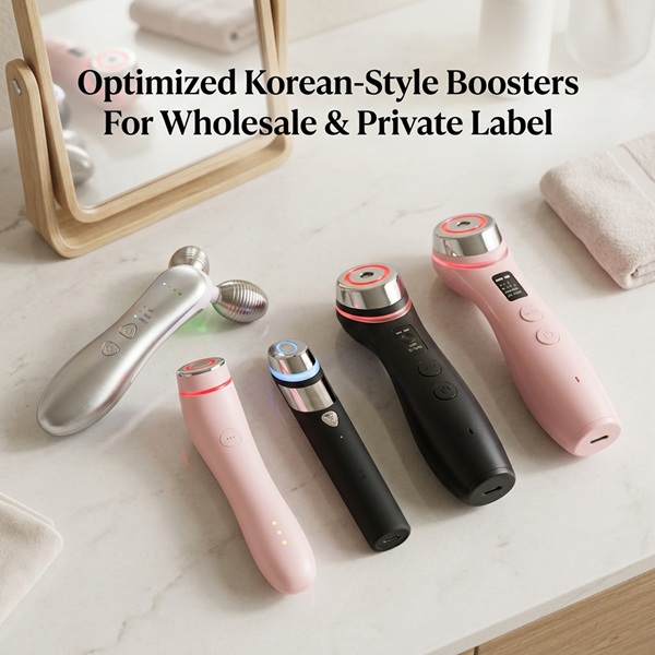 DermaRee custom Korean-style facial booster device for global private label beauty distributors OEM wholesale