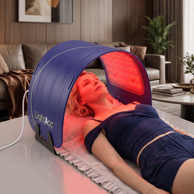 Full flexible silicone LED face mask