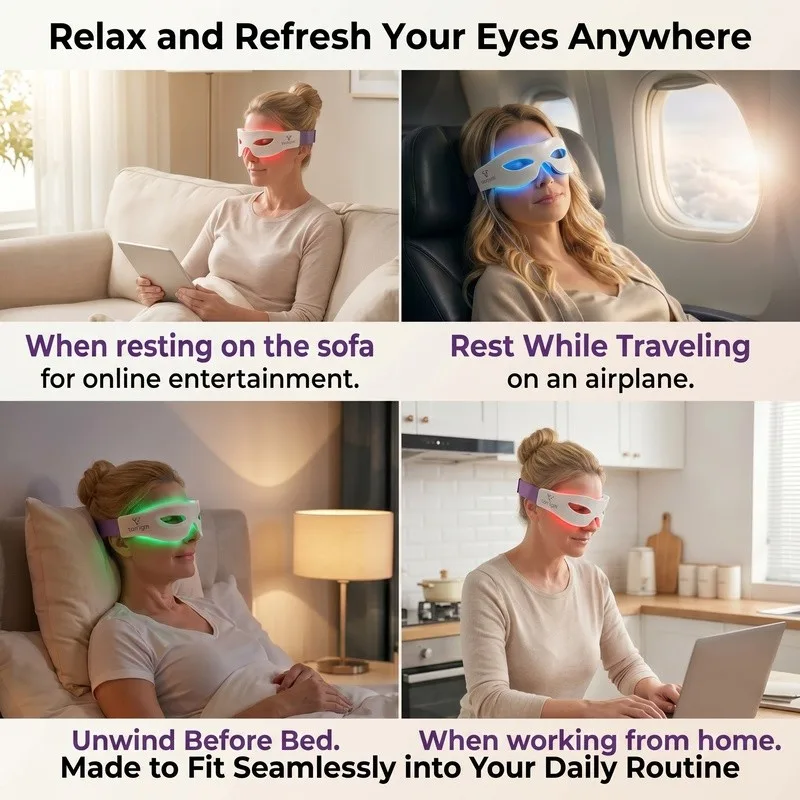 4 Wavelength LED Eye Phototherapy Mask | Under-Eye Skin Rejuvenation - Image 5