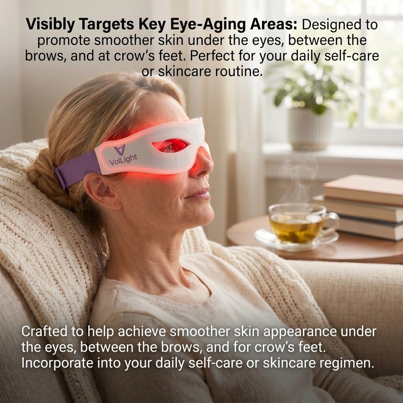 4 Wavelength LED Eye Phototherapy Mask | Under-Eye Skin Rejuvenation
