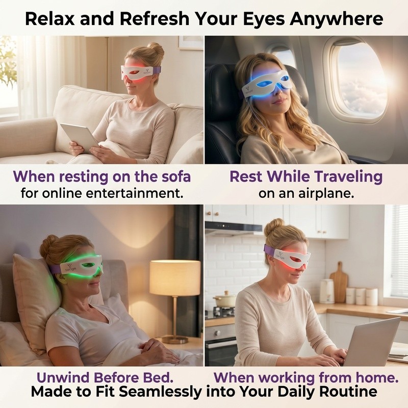 4 Wavelength LED Eye Phototherapy Mask | Under-Eye Skin Rejuvenation