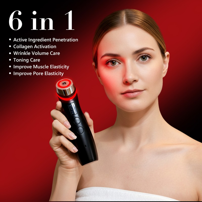 KR Tech Booster Pro 6-in-1 Facial Skin Boost Massager