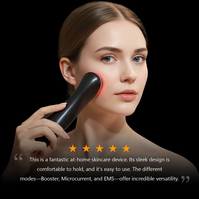 KR Tech Booster Pro 6-in-1 Facial Skin Boost Massager