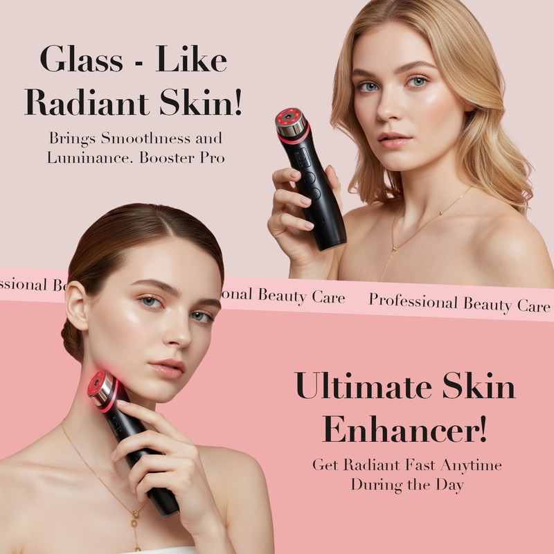 KR Tech Booster Pro 6-in-1 Facial Skin Boost Massager