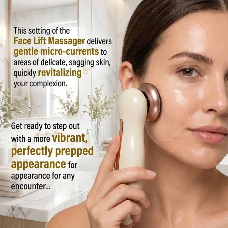 Microcurrent Facial Lifting Device With Lift Tighten Infuse 3 Modes For Face Neck Skin Rejuvenation - Image 4