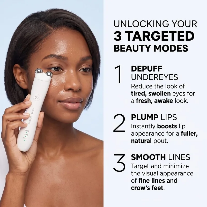 Microcurrent Fix Line Smoothing Wand For Eyes Lines Lips - Image 4