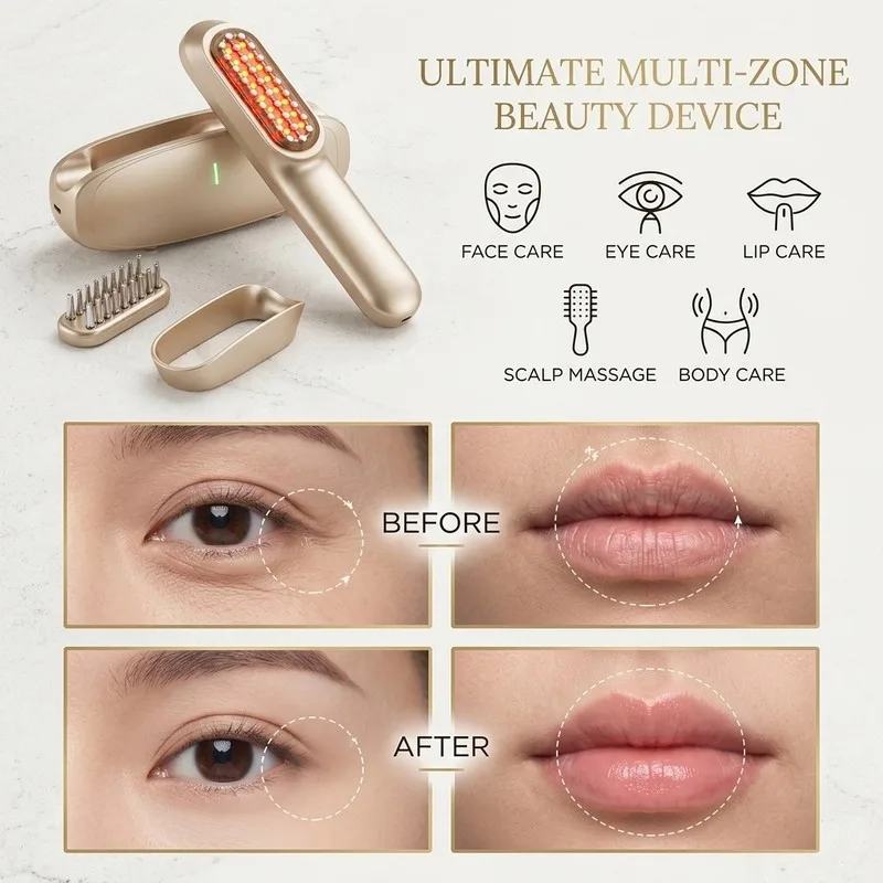Multi‑Function Facial Body Scalp Beauty Device With Pulse & LED Photon Instrument - Image 7