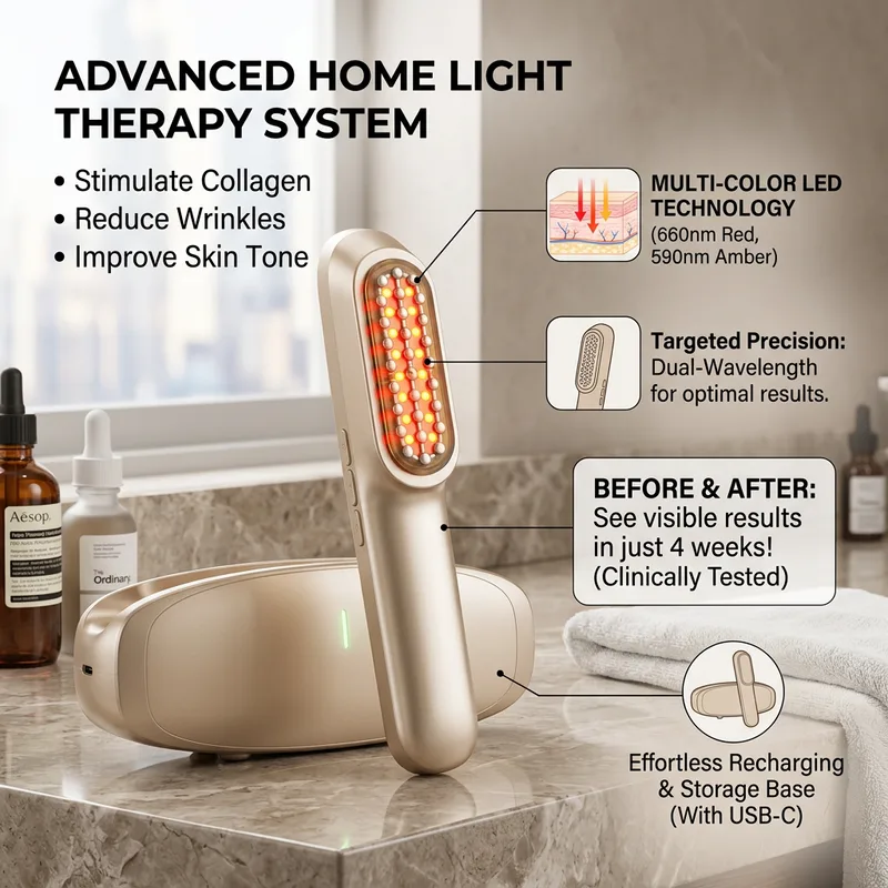 Multi‑Function Facial Body Scalp Beauty Device With Pulse & LED Photon Instrument - Image 8