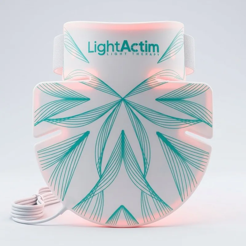 Silicone LED Neck & Décolleté Light Therapy Mask | 460nm 590nm 630nm 830nm Photon Light Device - Image 1