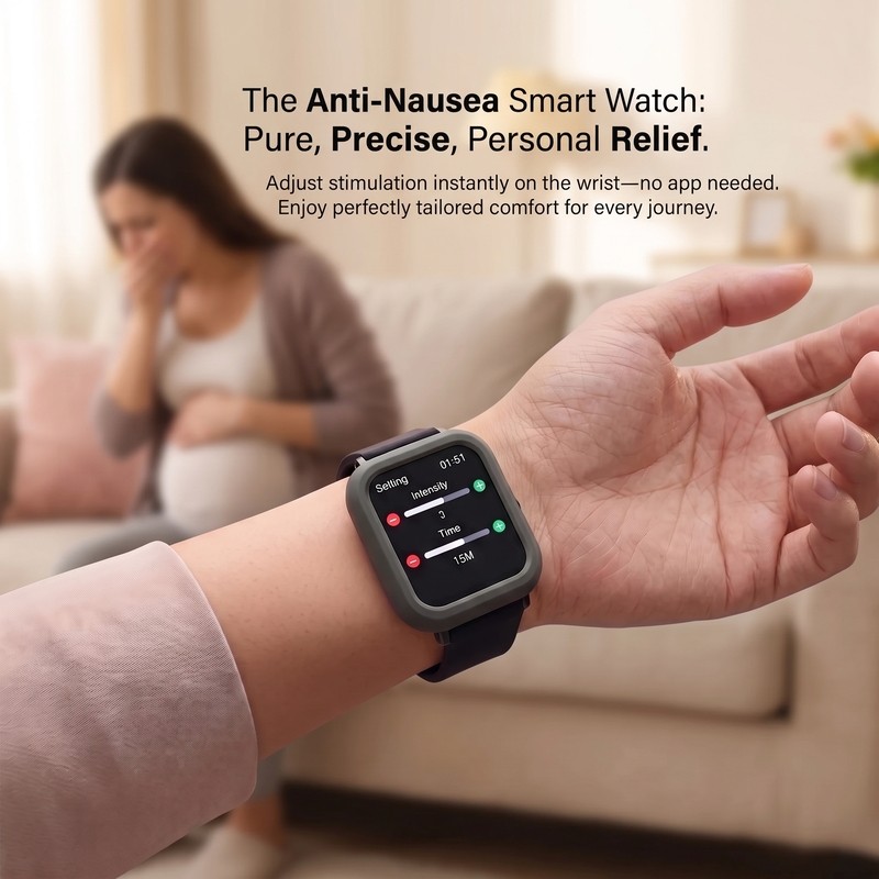 TEAS 2-in-1 Anti Nausea Smart Wrist Watch